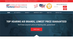 Desktop Screenshot of factorydirecthearing.com